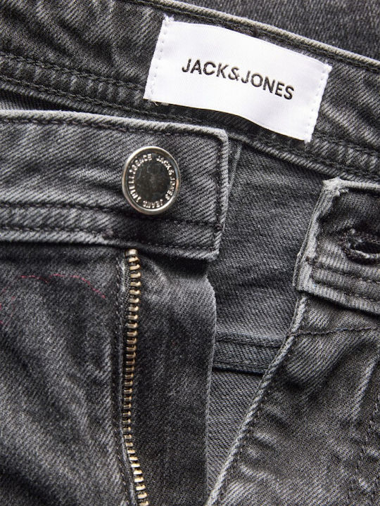 Clark Ανδρικό Παντελόνι Τζιν Ελαστικό Regular Fit Black Denim