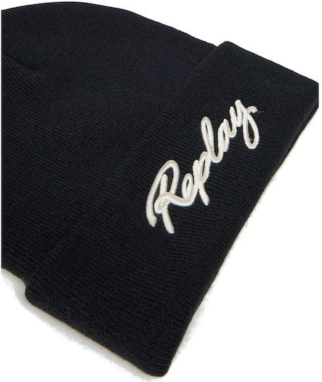 Beanie Men's Knitted Beanie in Black