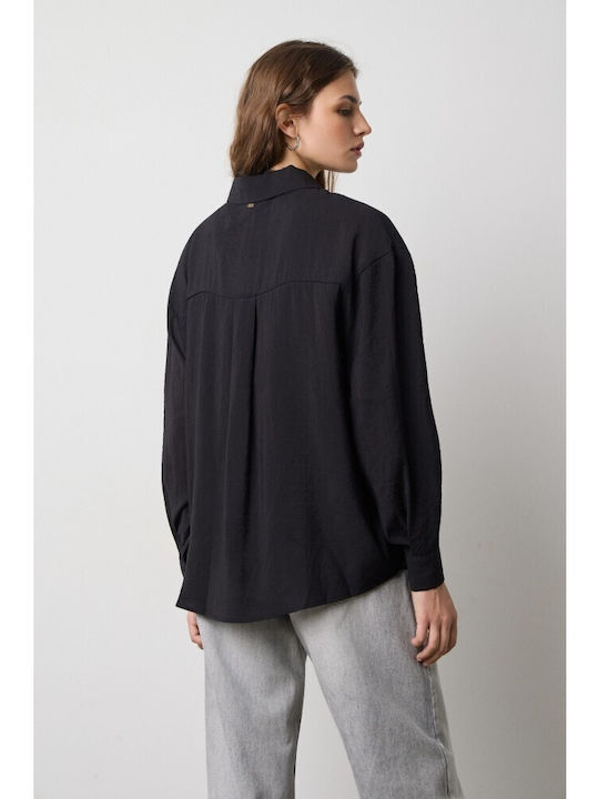 Long Sleeve Women's Shirt Black
