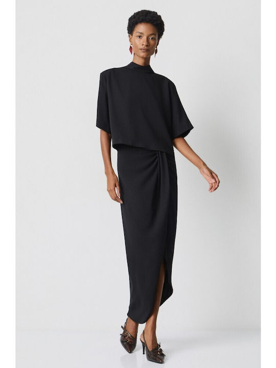 Midi Φούστα Φάκελος Black