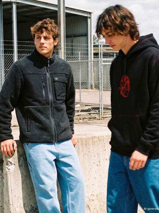 Storm Men's Fleece Jacket Asphalt Black