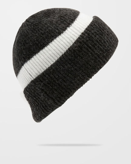 2Tone Beanie Căciulă Tricotată pentru Femei în Culoare Neagră