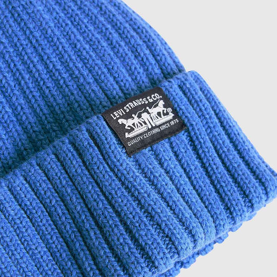 Sunset Beanie Unisex Knitted Beanie in Blue