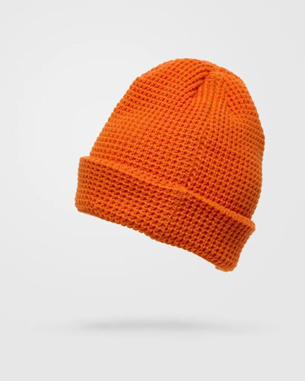 Workwear Beanie Men's Knitted Beanie in Orange