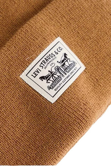 Embarcadero Beanie Men's Knitted Beanie in Brown