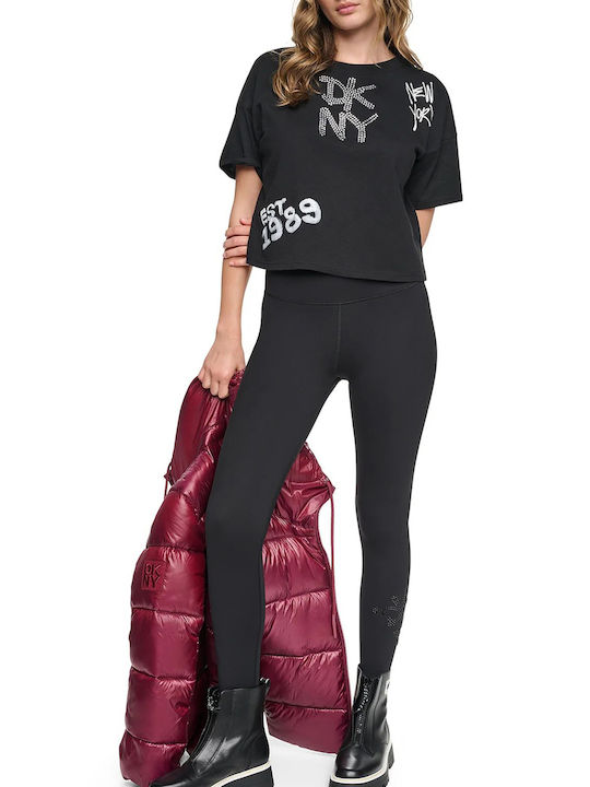 Γυναικείο Cropped Κολάν Ψηλόμεσο Black