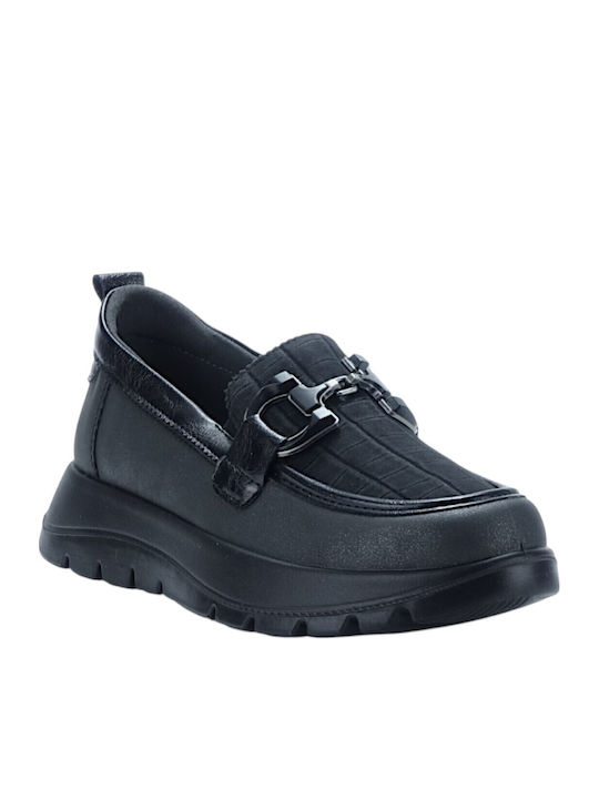 Mocasini pentru Femei de Culoare Neagră