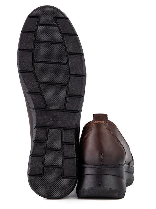 Leather Women's Moccasins in Brown 27248-Brown
