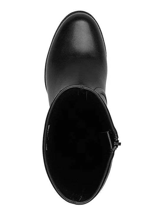 Black Leather Women's Boots