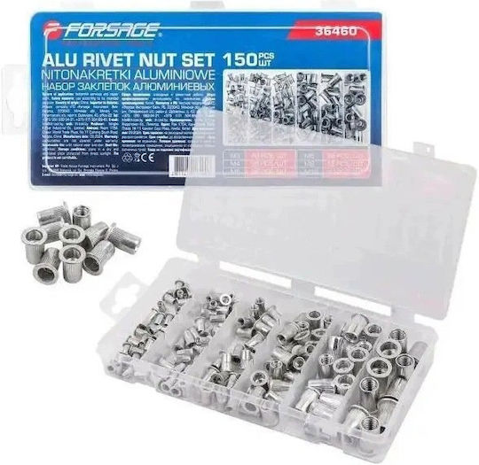 Forsage Aluminum Rivets 150 Pieces
