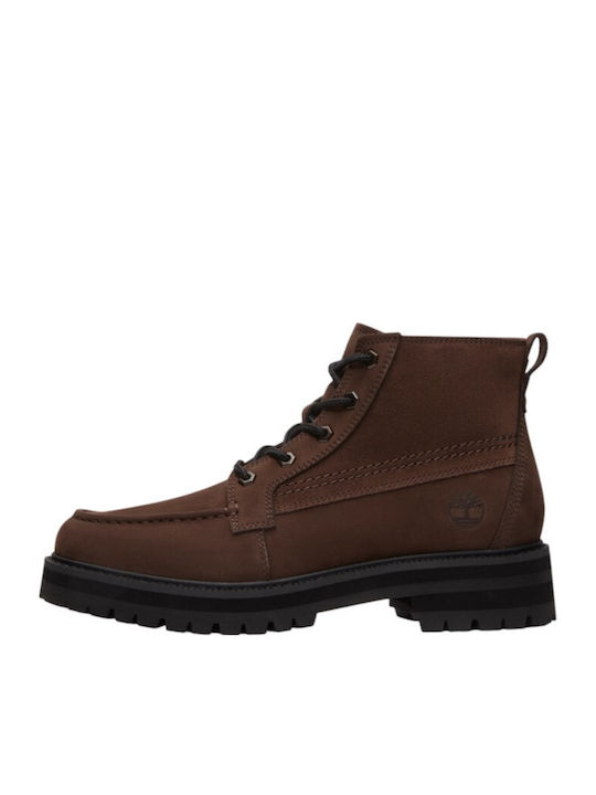 Britton Drive Mid Leather Men's Brown Boots