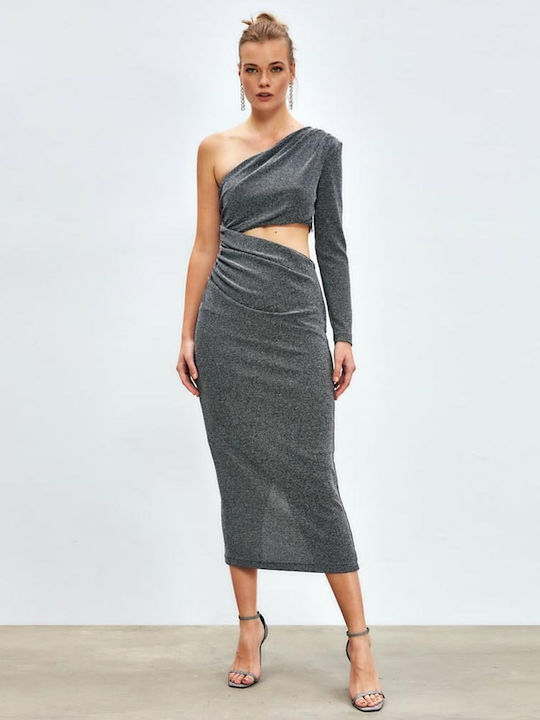 Midi-Kleid Grau