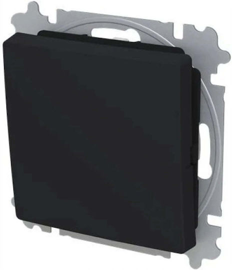 Abb Recessed Wall Switch One-Way Black