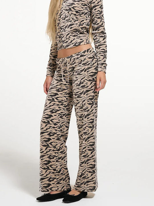 Παντελόνι Φόρμας Βελουτέ Camo Zebra