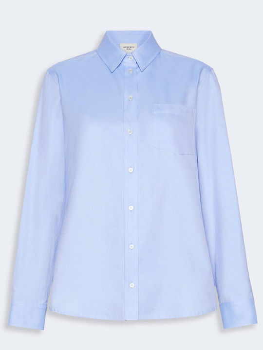 Μακρυμάνικο Γυναικείο Πουκάμισο Light Blue