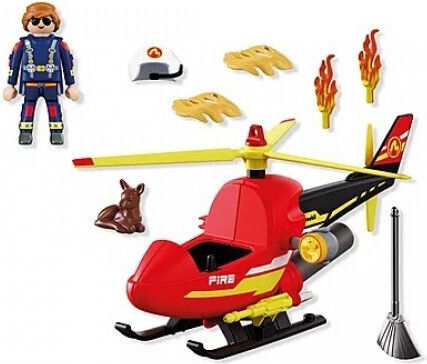 Playmobil City Action Fire Helicopter for 4 Years Old