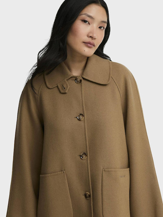 Aggy Wool Women's Cape Beige