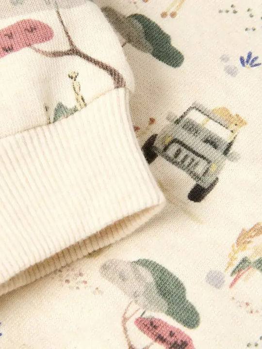 Kinder-Sweatshirt Beige Safari Adventure