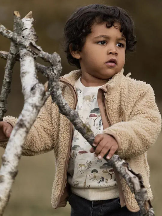 Kinder-Sweatshirt Beige Safari Adventure