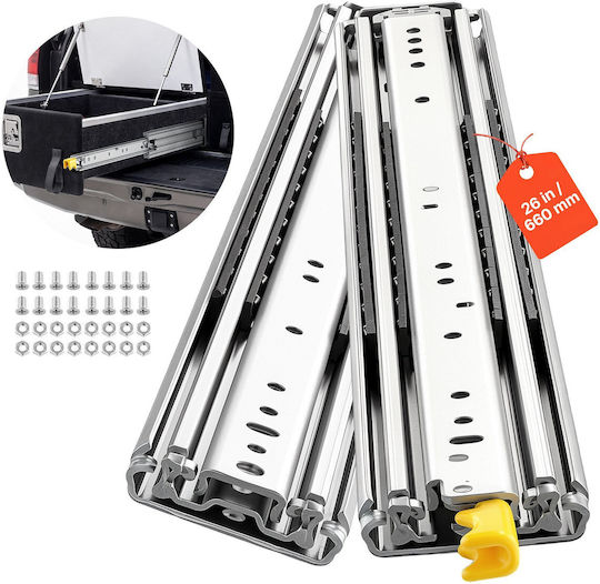 Vevor Heavy-Duty Drawer Slides 66 cm Full-Extension Locking 226.8 kg 1 Pair Zxcthg500b26cw14j001v0