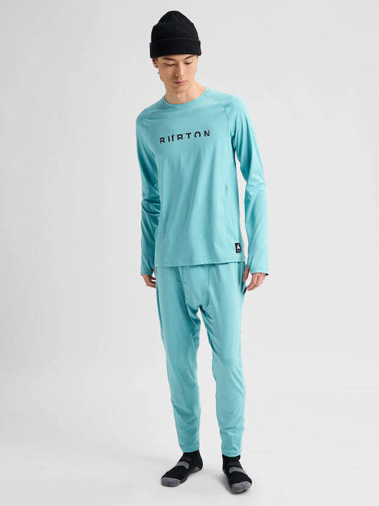 Burton Men's Blue Thermal Long-Sleeved Shirt