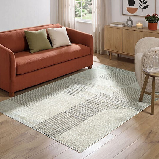 Newplan Milo 7563c Set Modern de Covoare pentru Dormitor Gri 3 Buc