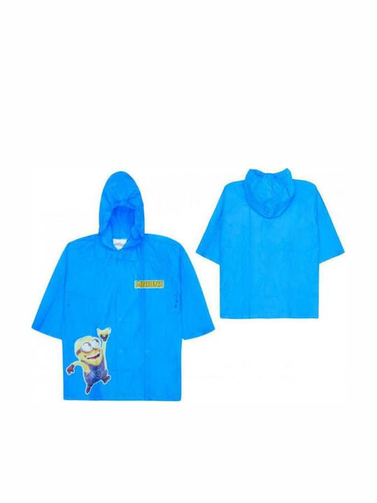 Minions Wasserdichte Kurze Lässige Kinderjacke in Königsblau