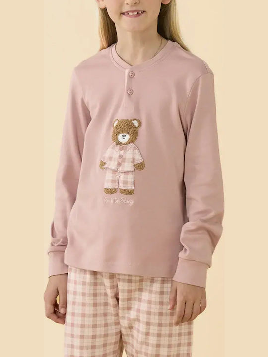 Noidinotte Kinderpyjama aus Baumwolle in Rosa