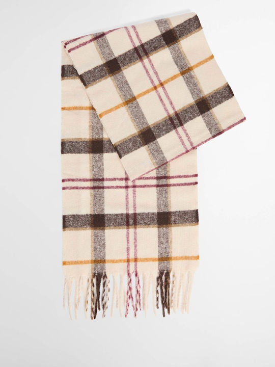 Barbour Women Beanie & Scarf Olivia Gift Set Εκρου Καφε Μπορντω Lgs0107-tn92