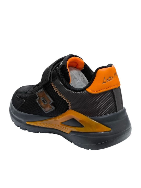 Run 50 Amf Cl Kids Sneakers with Hoop & Loop Closure & Lights Black