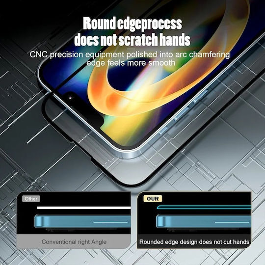 Folie de Protecție din Sticlă Temperată Ultra HD 111D pentru Honor 600 Smart, Instalare Ușoară, Autocolant Inclus, Transparentă