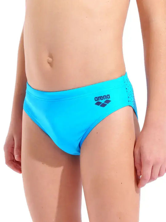 Arena Painterly Παιδικό Μαγιό Σλιπ Turquoise/navy