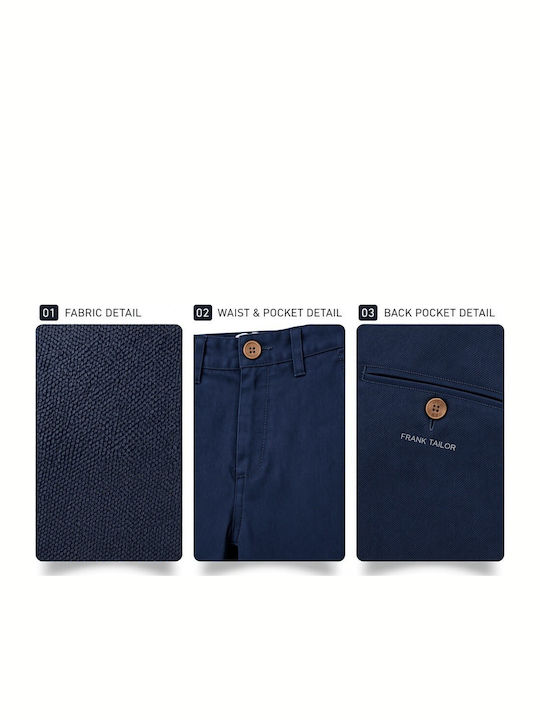 Men's Trousers with Straight Leg Navy Blue