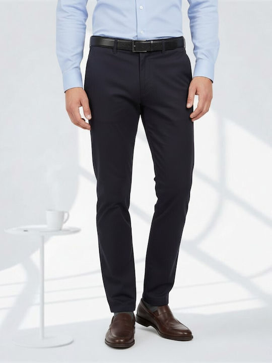 Men's Trousers with Straight Leg Navy Blue