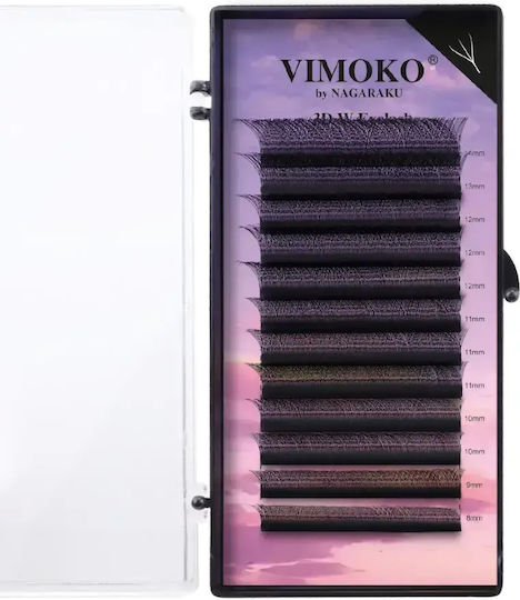 Eyelash Extensions Mix 3d W 0.10 Premade Vimoko By Nagaraku 8-14 Mm