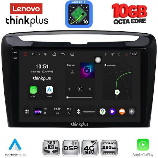 Lenovo Ltm 11334_cpa 9-Zoll-Multimedia-Tablet Lancia Ypsilon Modell 2011+
