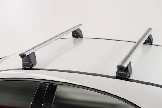 Menabo Set Complet Bare De Acoperiș Din Aluminiu Delta L 141 Cm Argintii Citroen C4 5 Uși 2010>2018-2 Buc