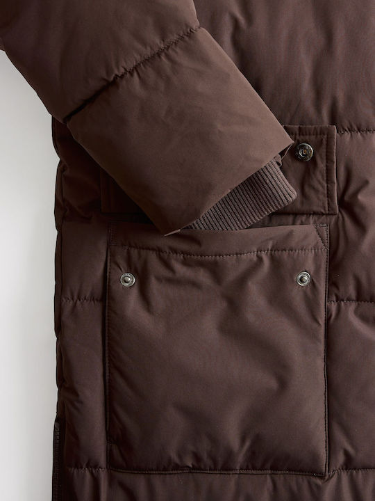 Morlenis Women's Spring/Autumn Jacket Brown