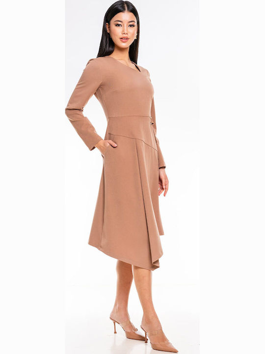 Rochie Midi Sorana Camel