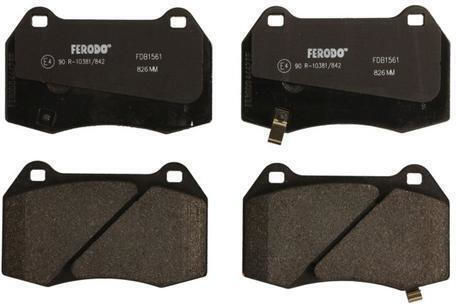 Front Disc Brake Pads Set Ferodo Nissan 350z Tesla Model X 3.5/electric Height 73mm Width 120mm Thickness 15mm Wear Sensor Yes