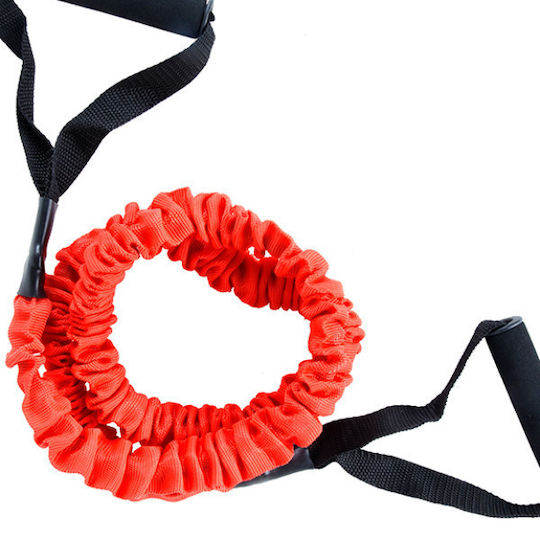 Athlopaidia Resistance Band Tubular Light with Handles Red