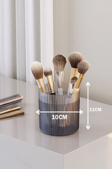 SteweHome Cutie de Organizare a Cosmeticelor cu Separatoare Gri 3 Bucăți