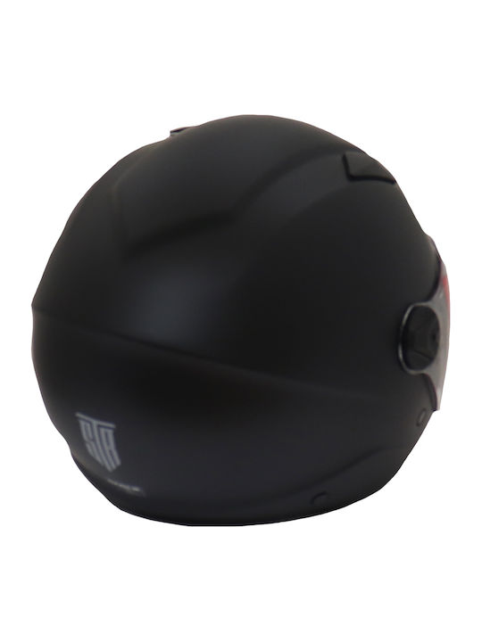 STR Citystar Black Matt Motorcycle Helmet Jet ECE 22.06 with Sunvisor