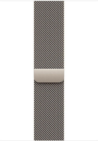 Watch Series 11 Cellular Titanium 42mm Αδιάβροχο με eSIM και Παλμογράφο (Natural Titanium Case with Natural Milanese Loop)
