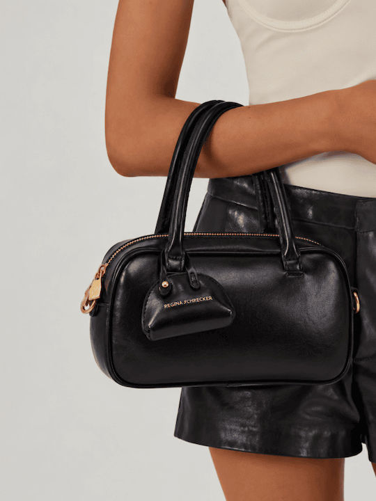 Damen-Barrel-Handtasche Schwarz