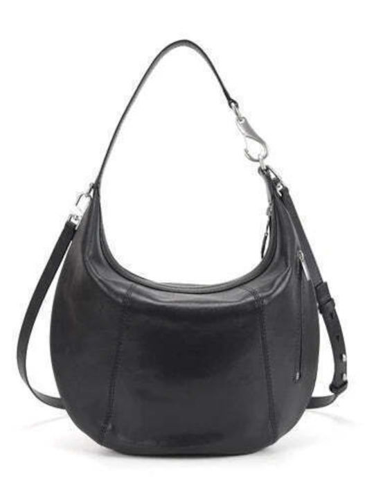 Leather Women's Shoulder / Crossbody / Handbag Black