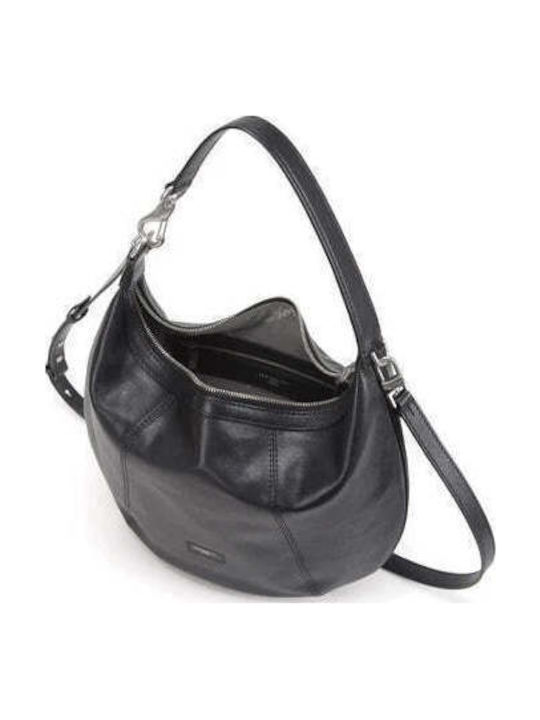 Leather Women's Shoulder / Crossbody / Handbag Black