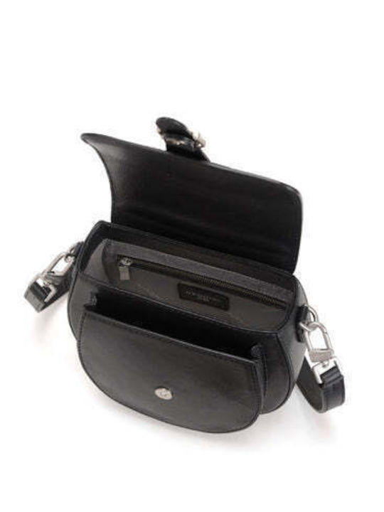 Leather Women's Shoulder / Crossbody Bag Black