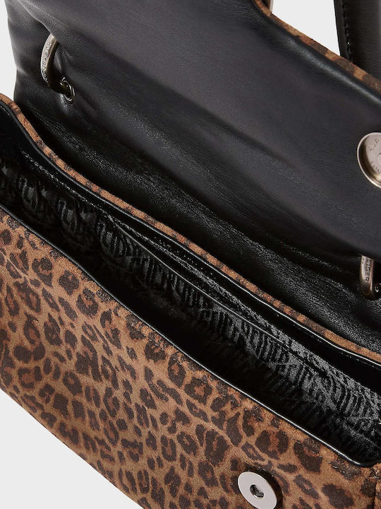 Brown Suede Leather Women's Shoulder Bag