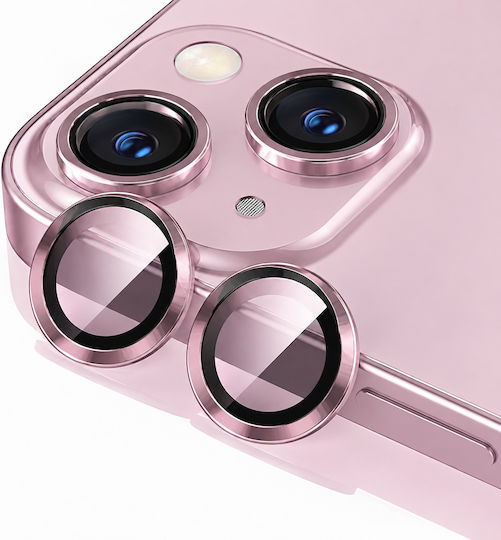 Sonique Glitter Lens Pro Протектор за камера Закалено стъкло Pink за iPhone 15, iPhone 15 Plus